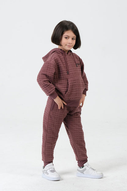 Girl's Hooded Tracksuit Set