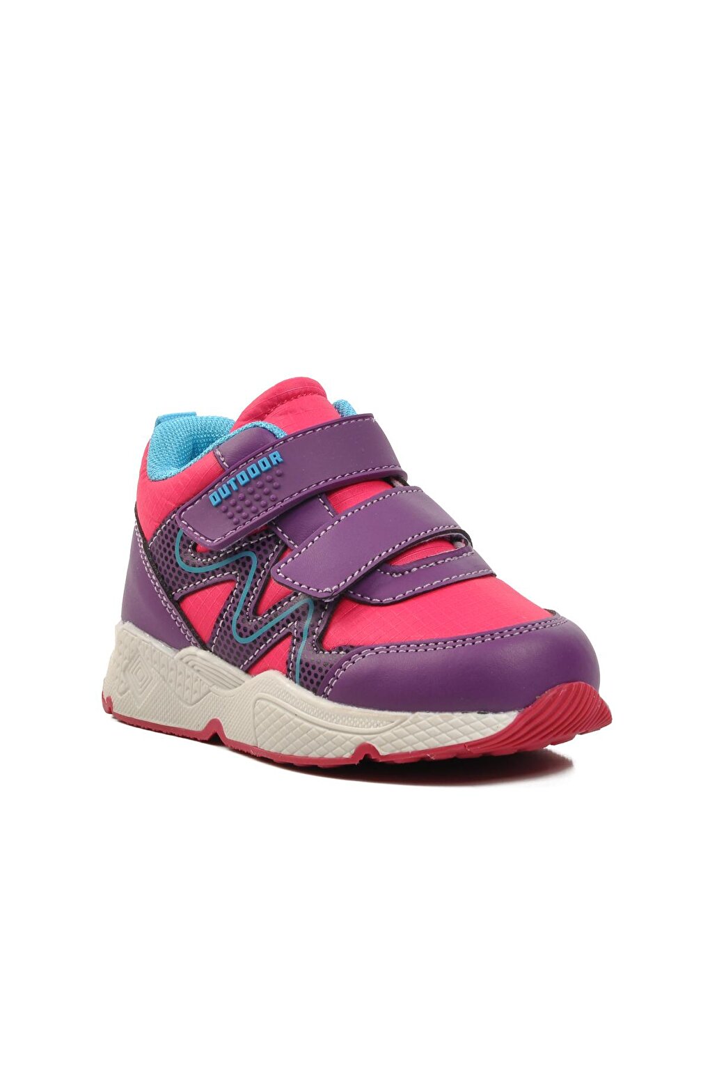 1576-B Fuchsia-Purple-Turquoise Children's Outdoor Boots