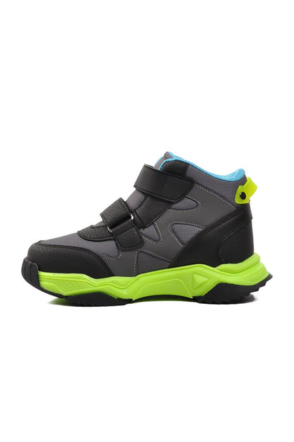 1357-P Smoked-Black-Turquoise Children's Outdoor Boots