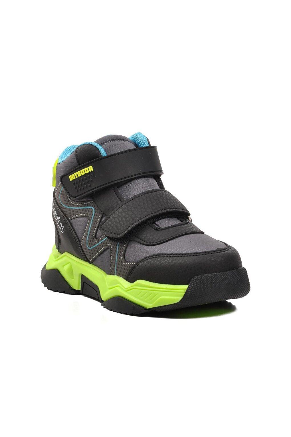 1357-P Smoked-Black-Turquoise Children's Outdoor Boots