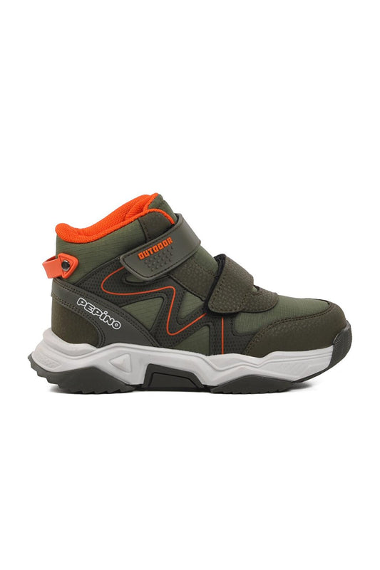 1357-P Khaki-Orange Children's Outdoor Boots