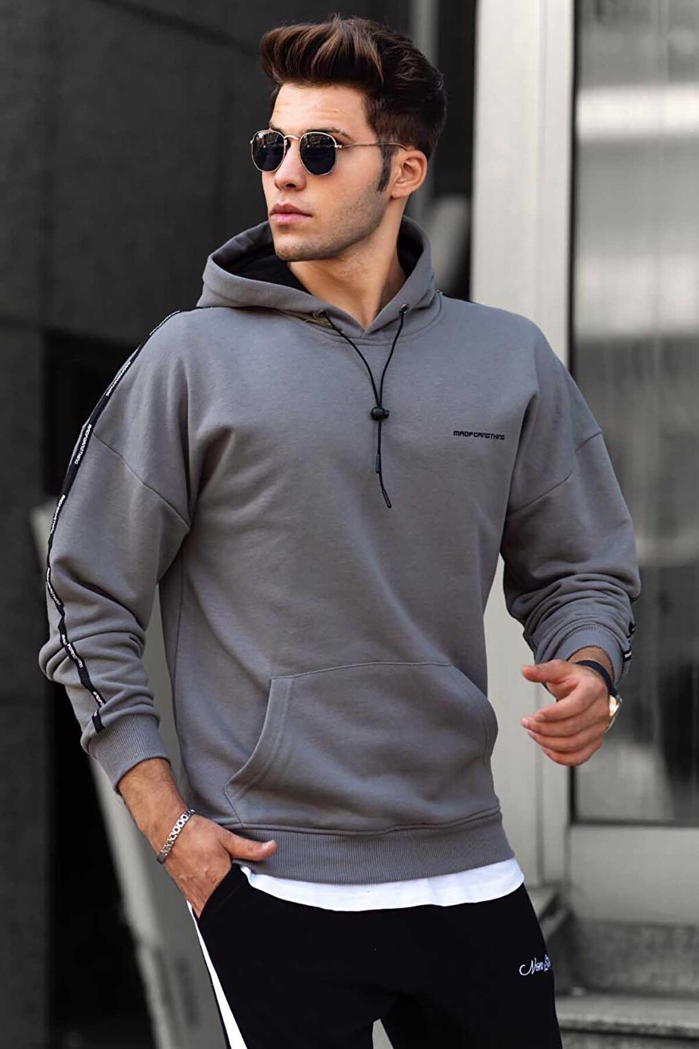 Anthracite Hooded Sweatshirt 4721