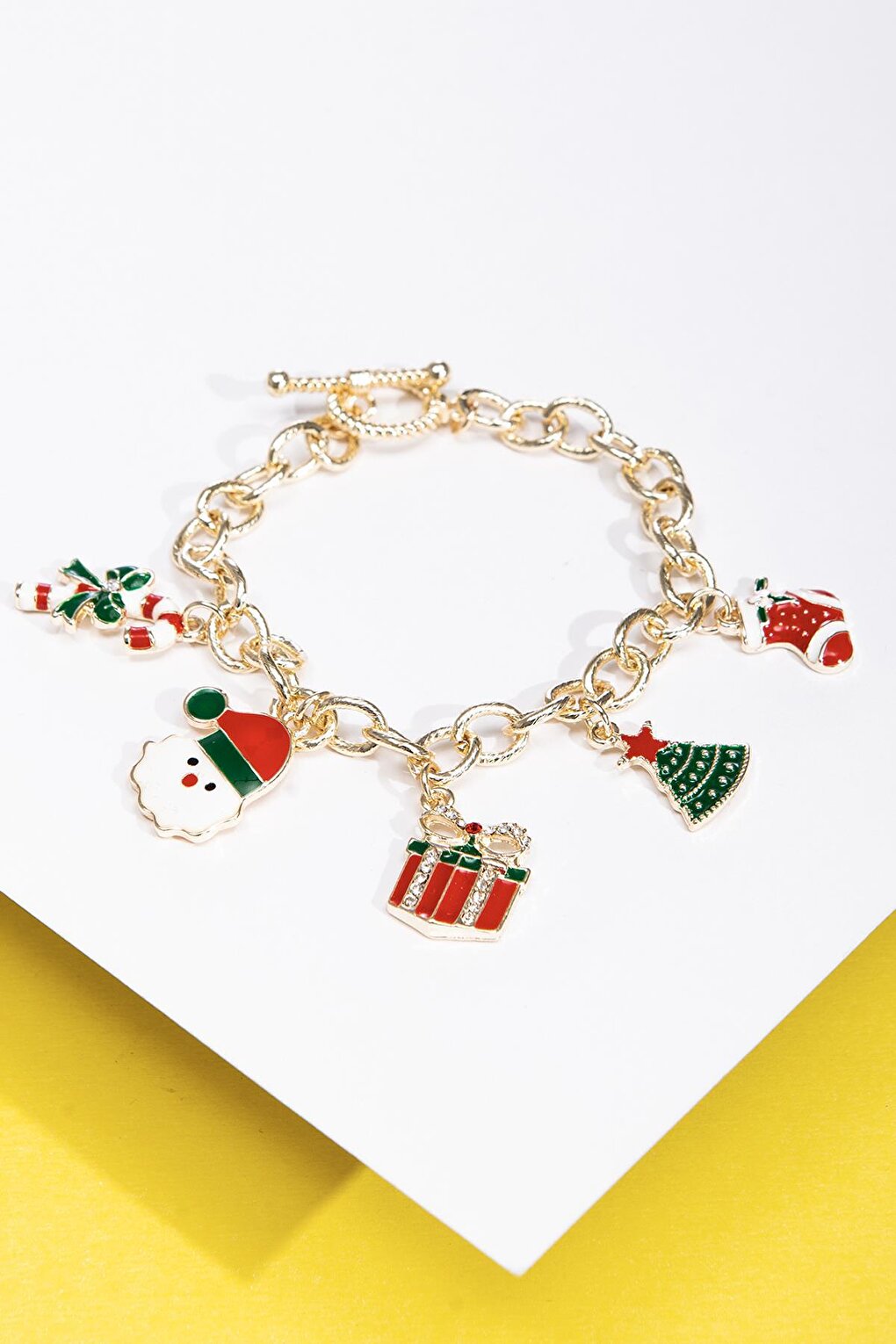 Christmas Figured Charm Dangle Bracelet