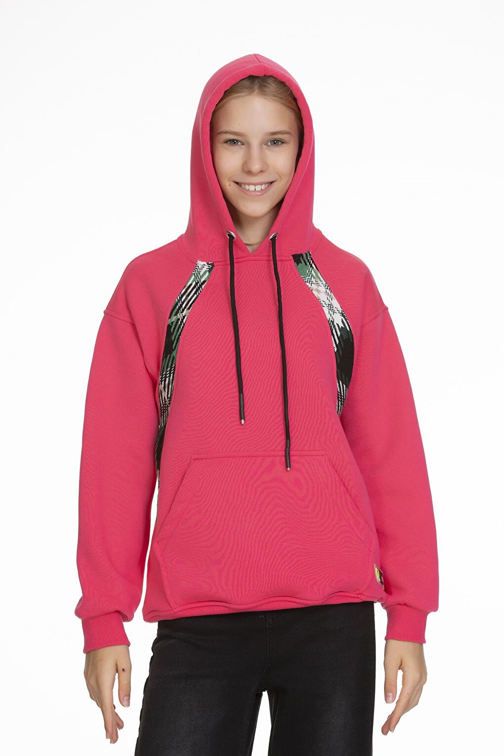 Girl 3 Thread - Thick - Hooded Sweatshirt 9-14 Years Lx168