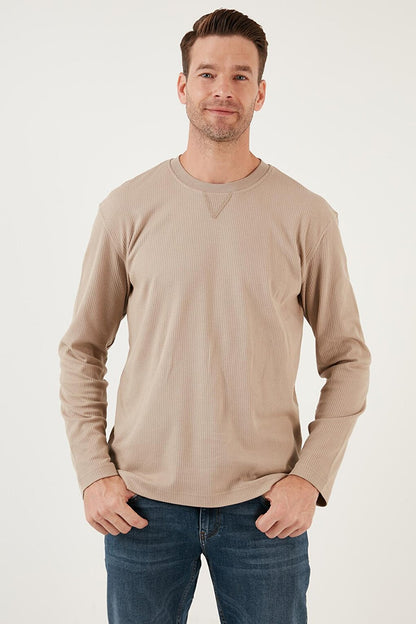 100% Cotton Crew Neck Regular Fit Sweatshirt 5905503