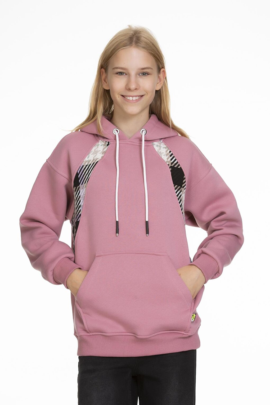 Girl 3 Thread - Thick - Hooded Sweatshirt 9-14 Years Lx168