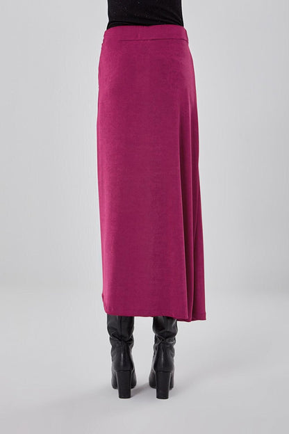 Gathered Fuchsia Buzy Skirt