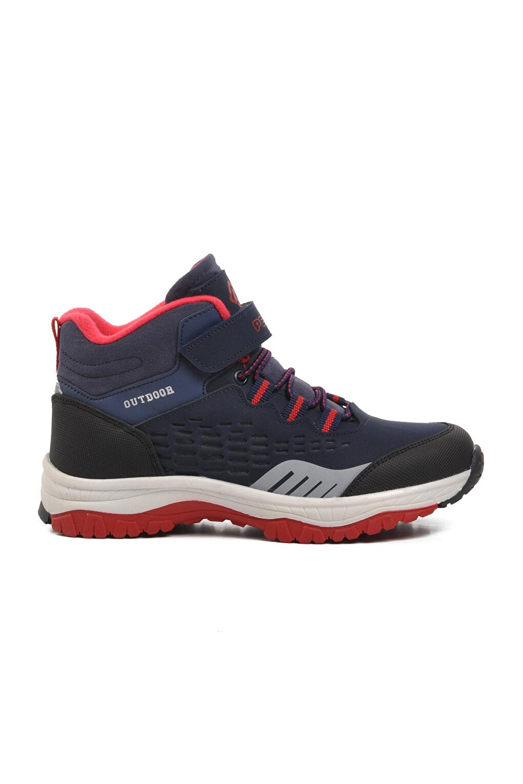 Pepino 1391-F Navy Blue-Red Children's Outdoor Boots with Fleece Inside