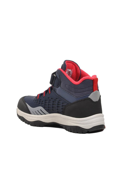 Pepino 1391-F Navy Blue-Red Children's Outdoor Boots with Fleece Inside