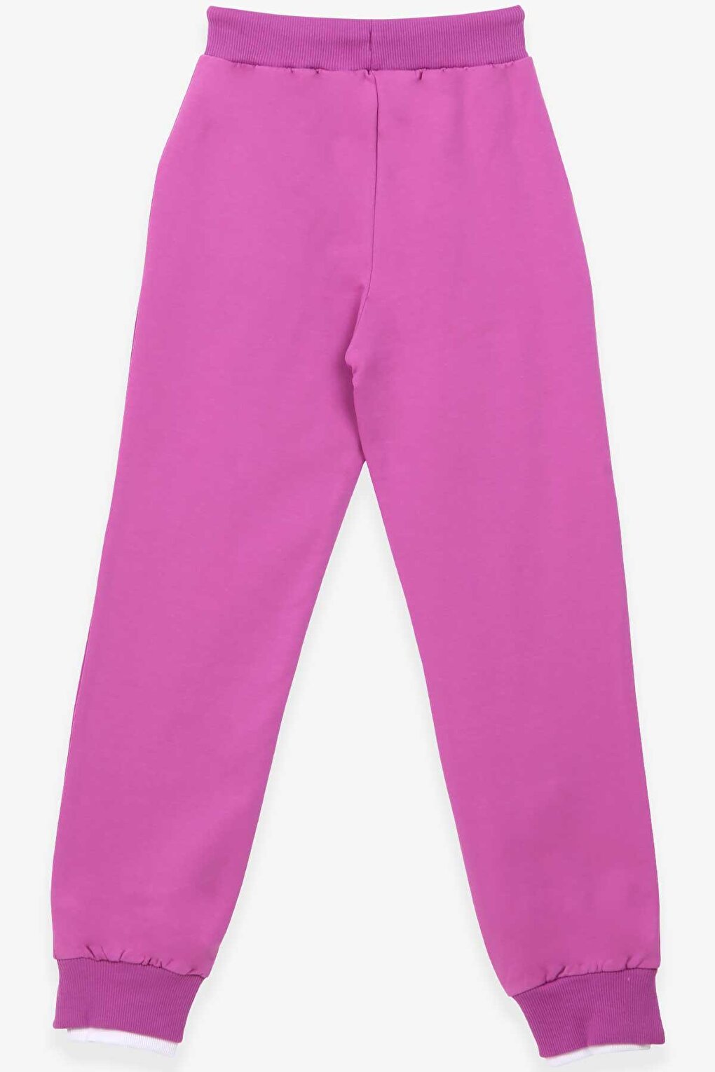 Girl's Tracksuit Bottoms Printed Purple (Age 10-11)