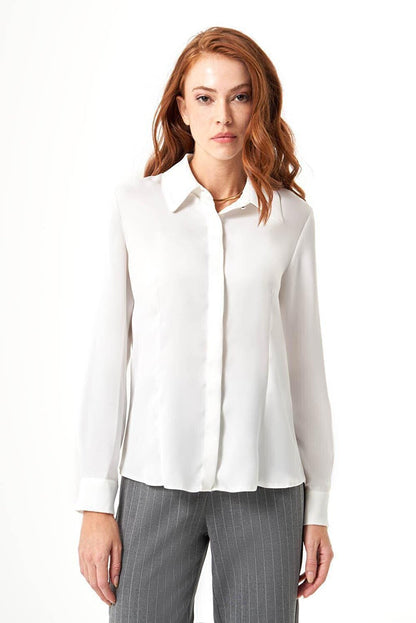 Bsc Satin Ecru Shirt