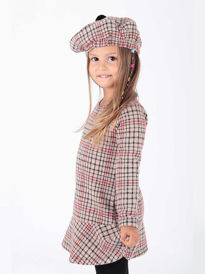 Girl's Hat and Flounce Trend Dress Ak2200