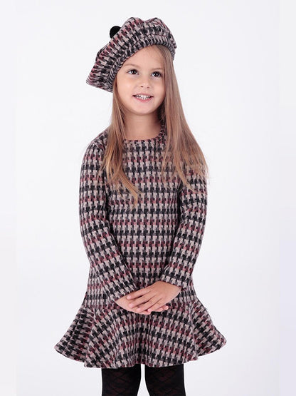 Girl's Hat and Flounce Trend Dress Ak2200