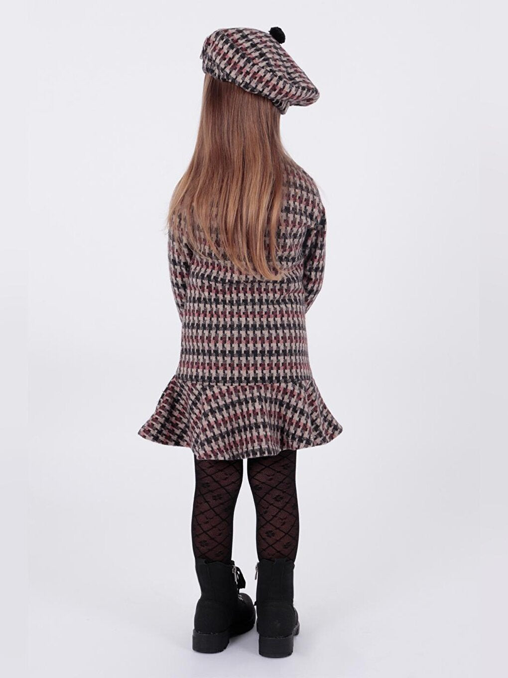 Girl's Hat and Flounce Trend Dress Ak2200