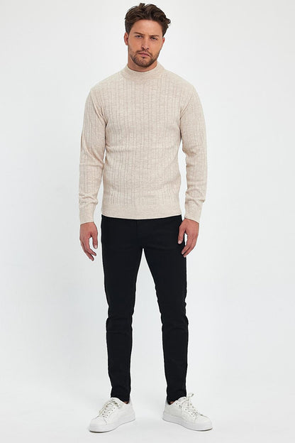 Men's Turtleneck Long Sleeve Sweater