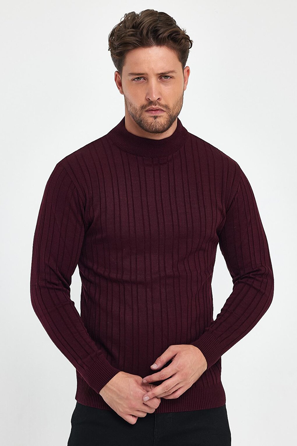 Men's Turtleneck Long Sleeve Sweater