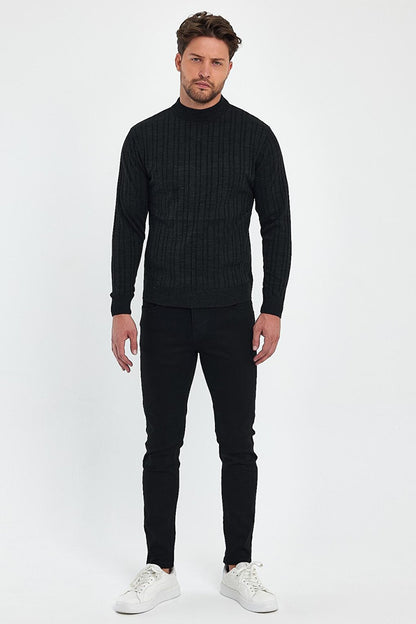 Men's Turtleneck Long Sleeve Sweater