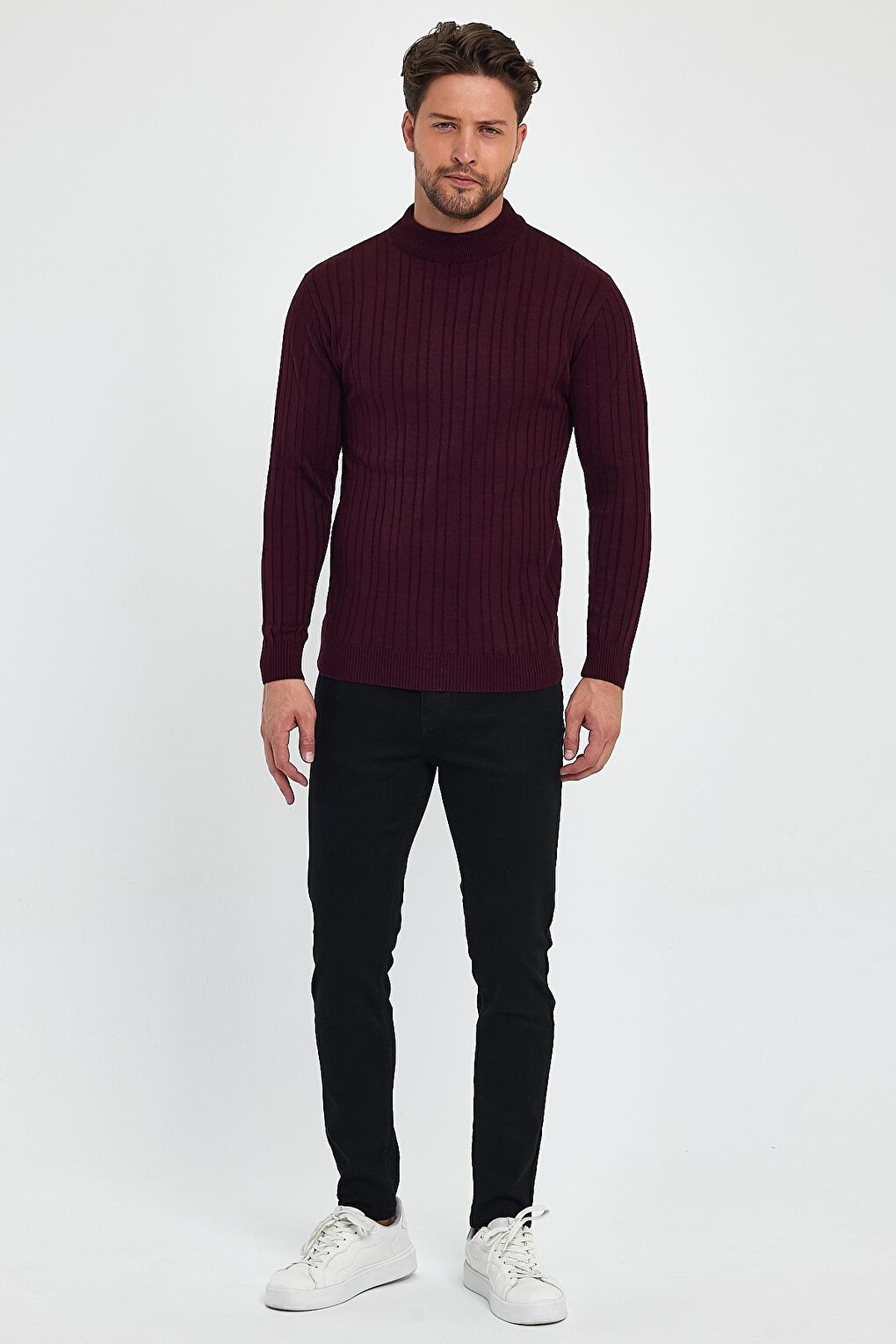 Men's Turtleneck Long Sleeve Sweater