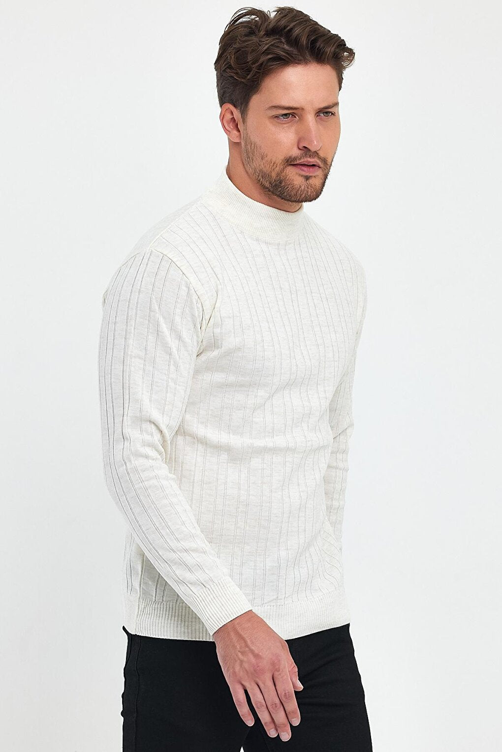 Men's Turtleneck Long Sleeve Sweater