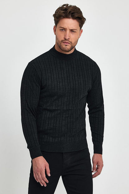 Men's Turtleneck Long Sleeve Sweater