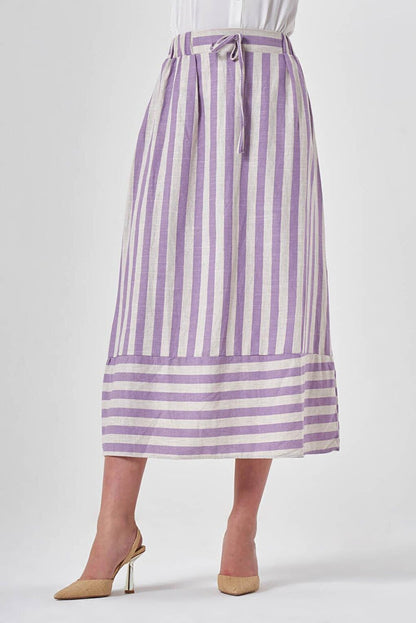 Patterned Lilac Skirt