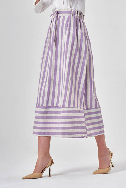 Patterned Lilac Skirt