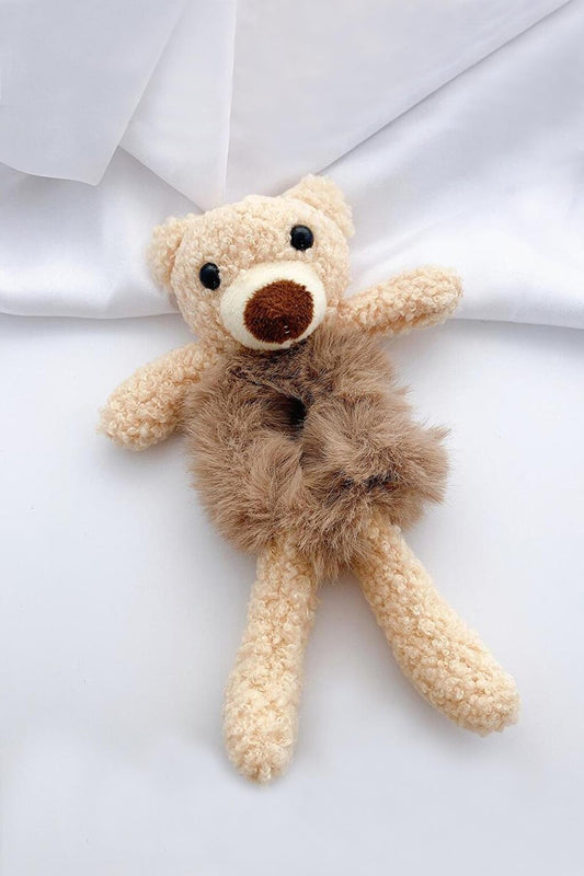 Teddy Bear Plush Bear Furry Bagel Buckle