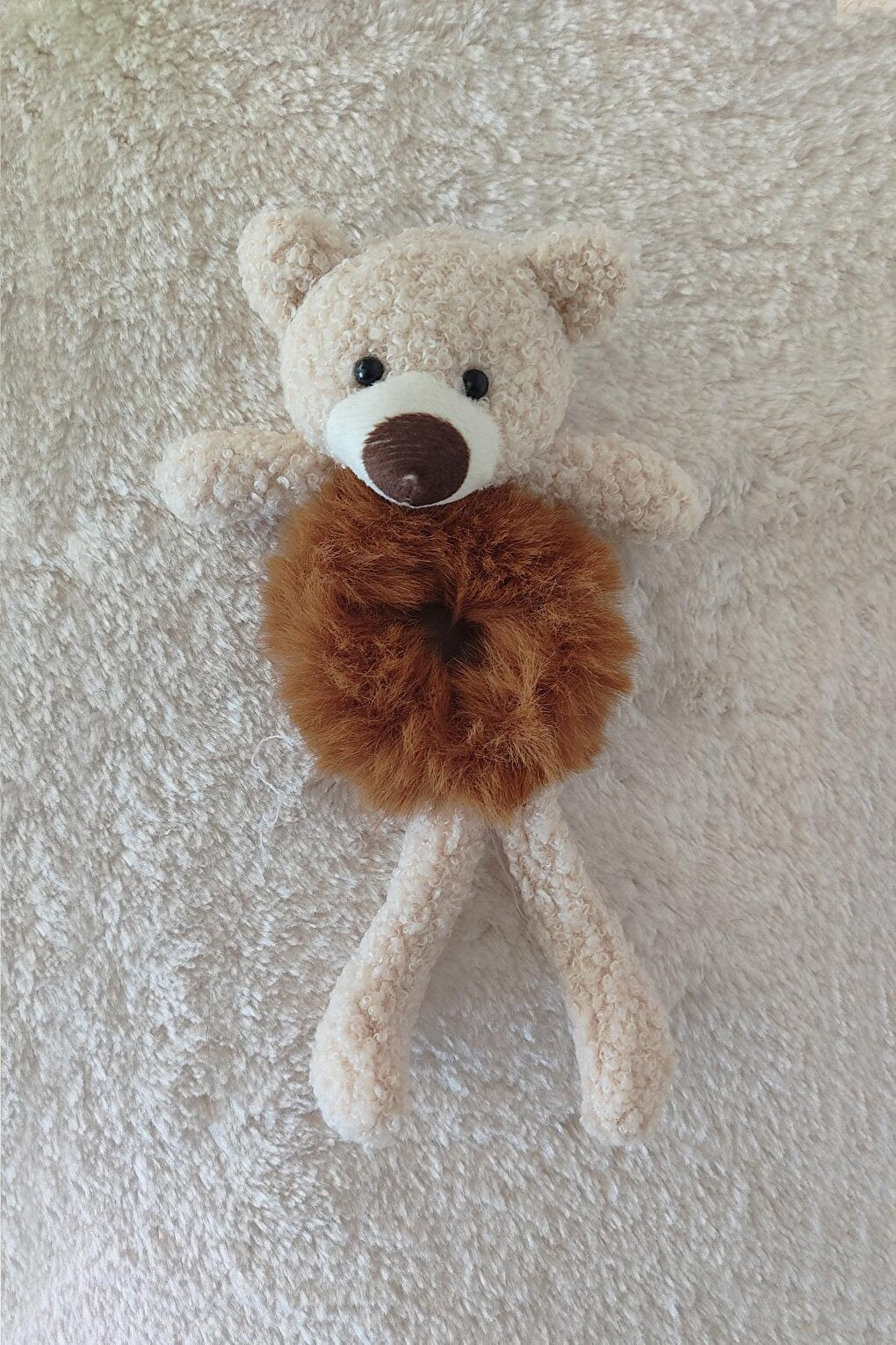 Teddy Bear Plush Bear Furry Bagel Buckle