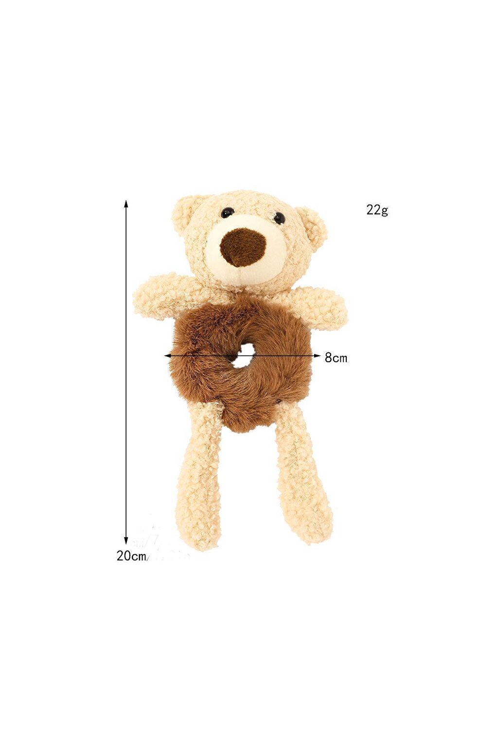 Teddy Bear Plush Bear Furry Bagel Buckle