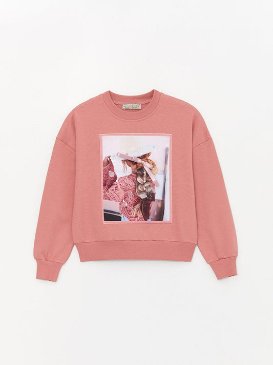 Girl's Detailed Sweatshirt with Accessories