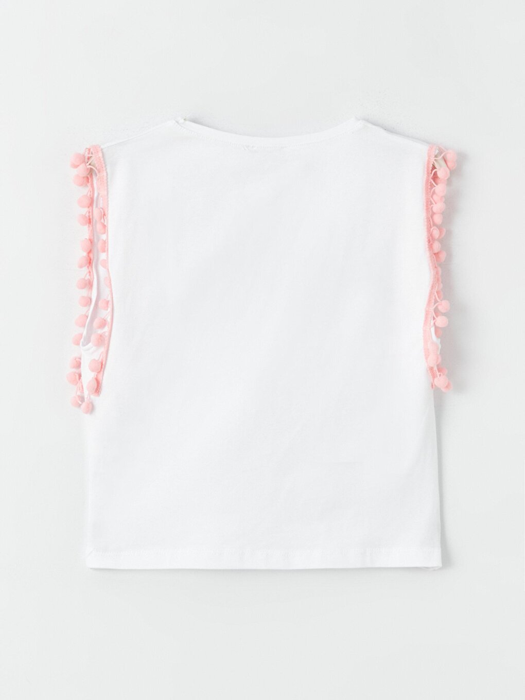 Girl's Pompom Striped T-Shirt