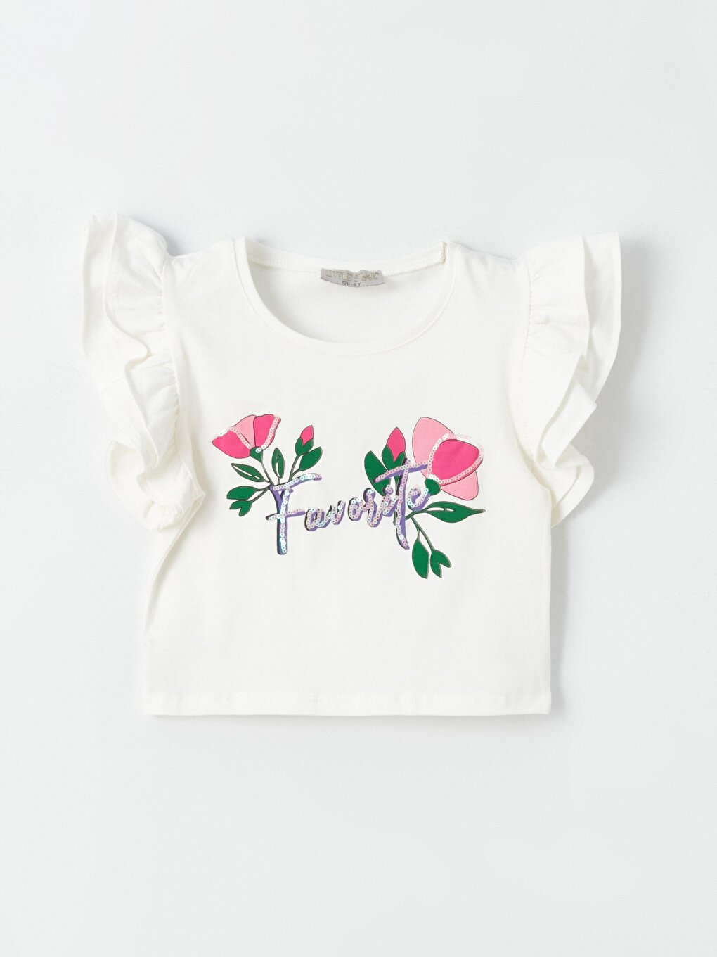 Girl's Floral Favorite Printed T-Shirt