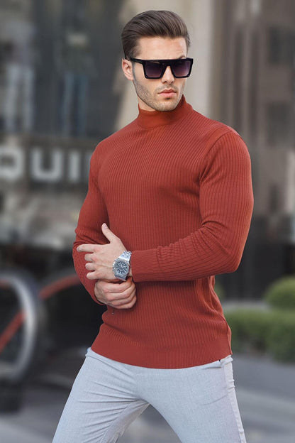 Tile Turtleneck Men's Knitwear Sweater 6822