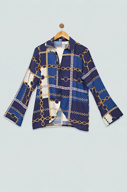 Chain Patterned Saks Shirt