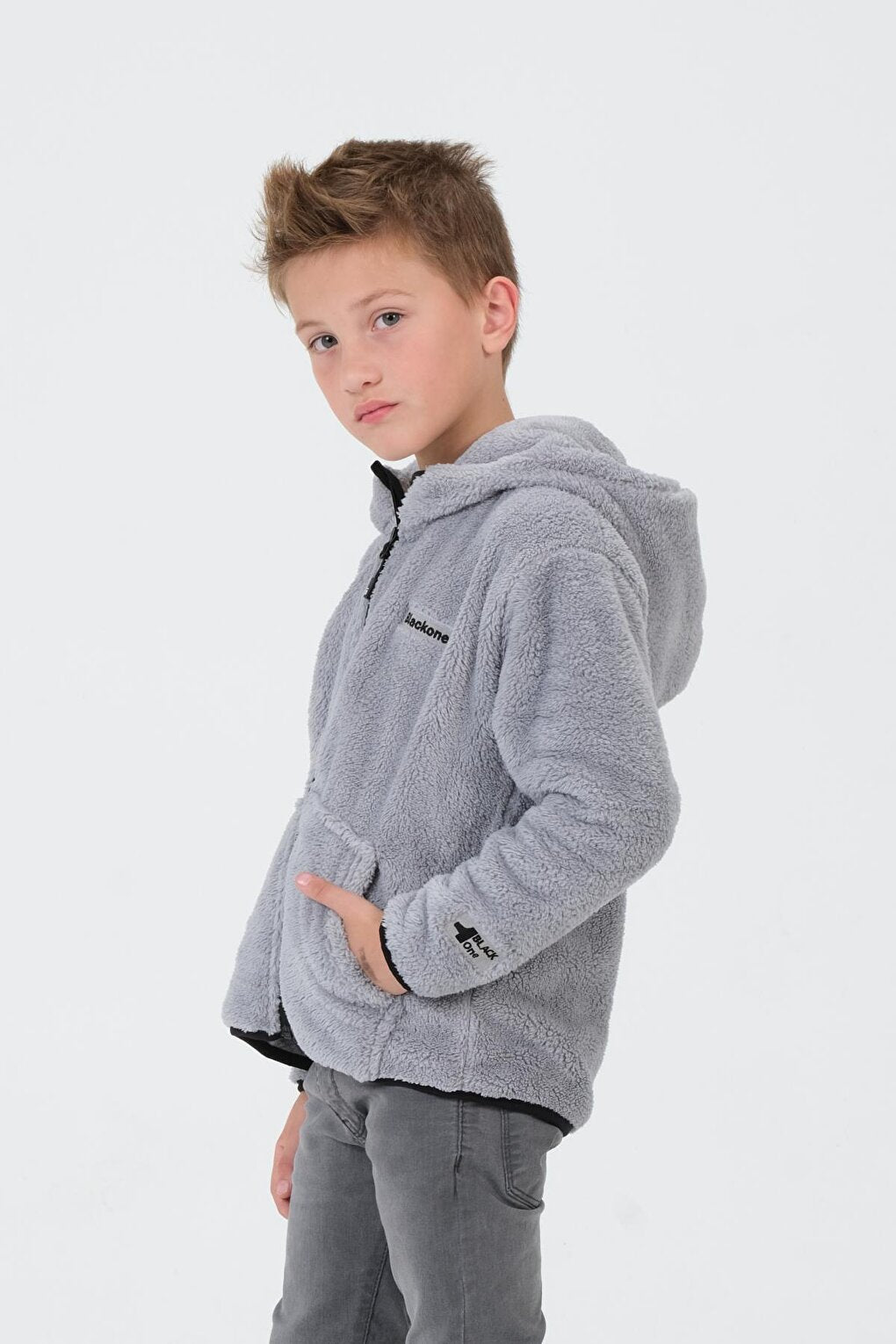 Boy's Plush Cargo Pocket Top