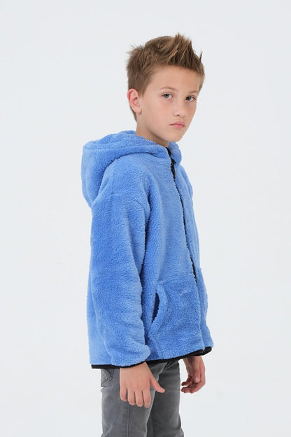 Boy's Plush Cargo Pocket Top