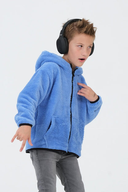 Boy's Plush Cargo Pocket Top