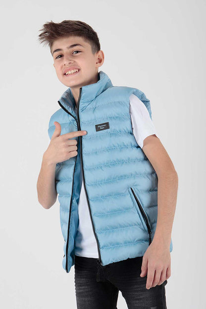 Boy's Hoodless Fashion Trend Puffer Vest Ak215354