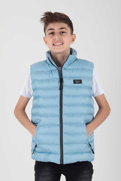 Boy's Hoodless Fashion Trend Puffer Vest Ak215354