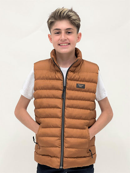 Boy's Hoodless Fashion Trend Puffer Vest Ak215354