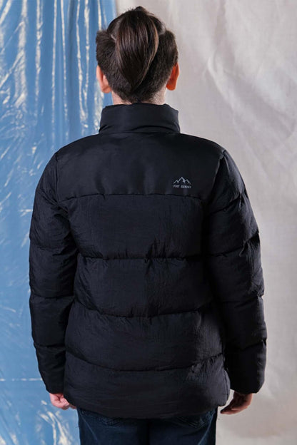 Boy's Thick Puffer Coat with Pocket Detail and Zipper