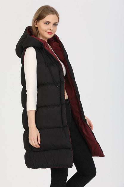 Double Sided Long Puffer Vest AC-K59087LNS