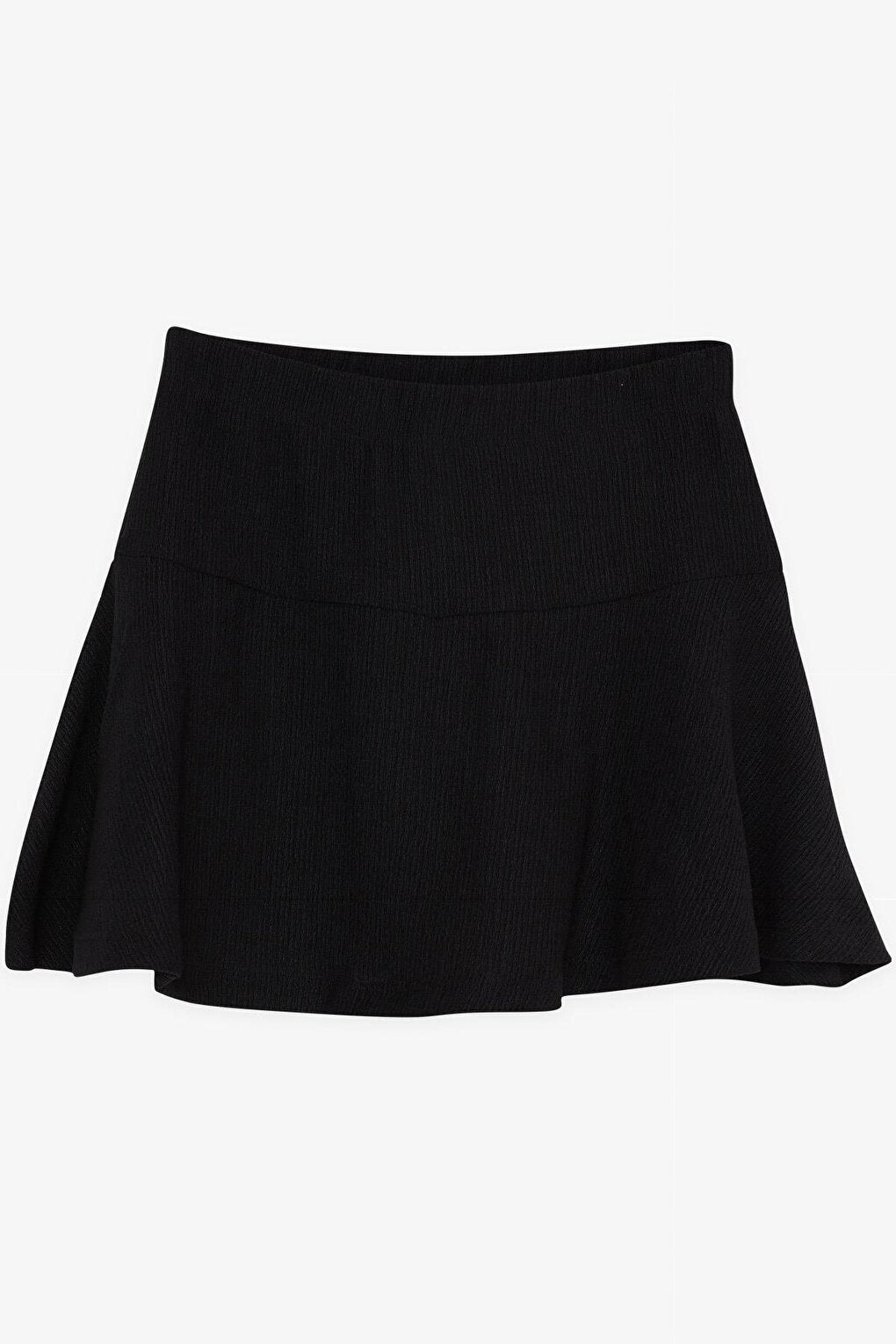 Girl's Shorts Skirt Basic Black (6-10 Years)