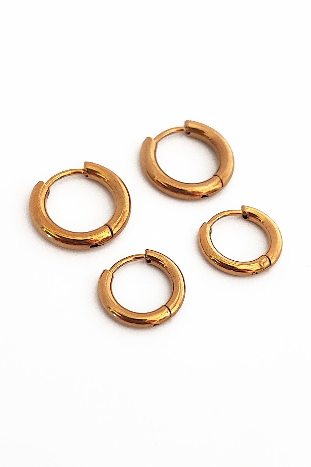 Stainless Surgical Steel Hoop Earring Set of 4