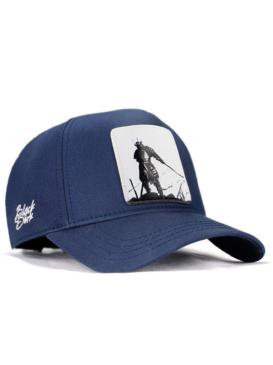 V1 Baseball Samurai - Unisex Navy Blue Hat (Cap) with 7 Code Logo