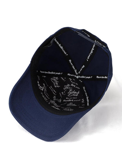 V1 Baseball Butterfly - Unisex Navy Blue Hat (Cap) with 1 Code Logo