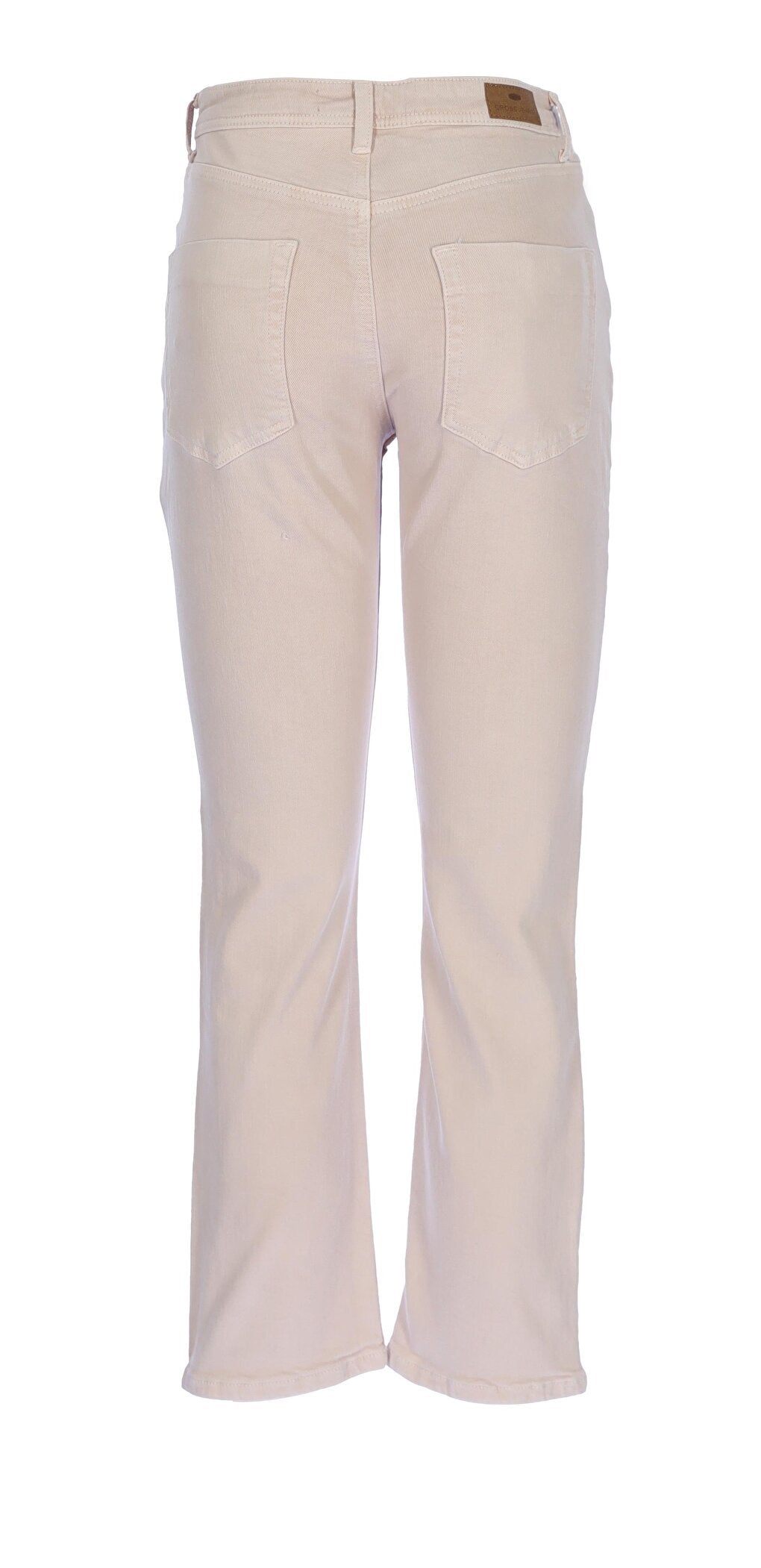 Sydney Powder Color High Waist Buttoned Slim Straight Jean Trousers C 4529-061