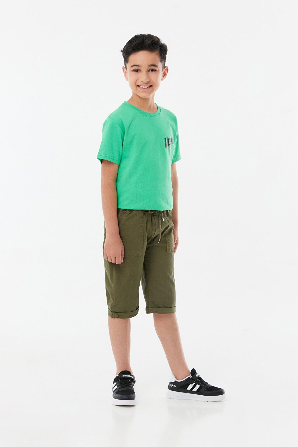 Boy's Capri with Elastic Waist