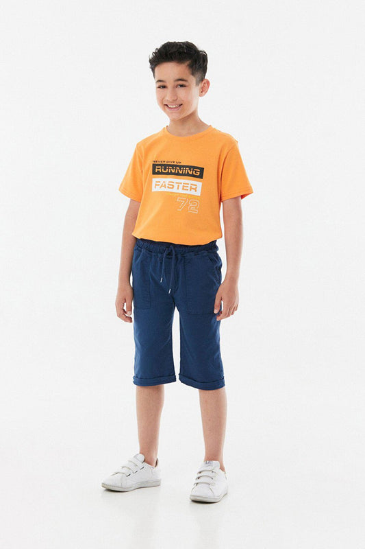 Boy's Capri with Elastic Waist