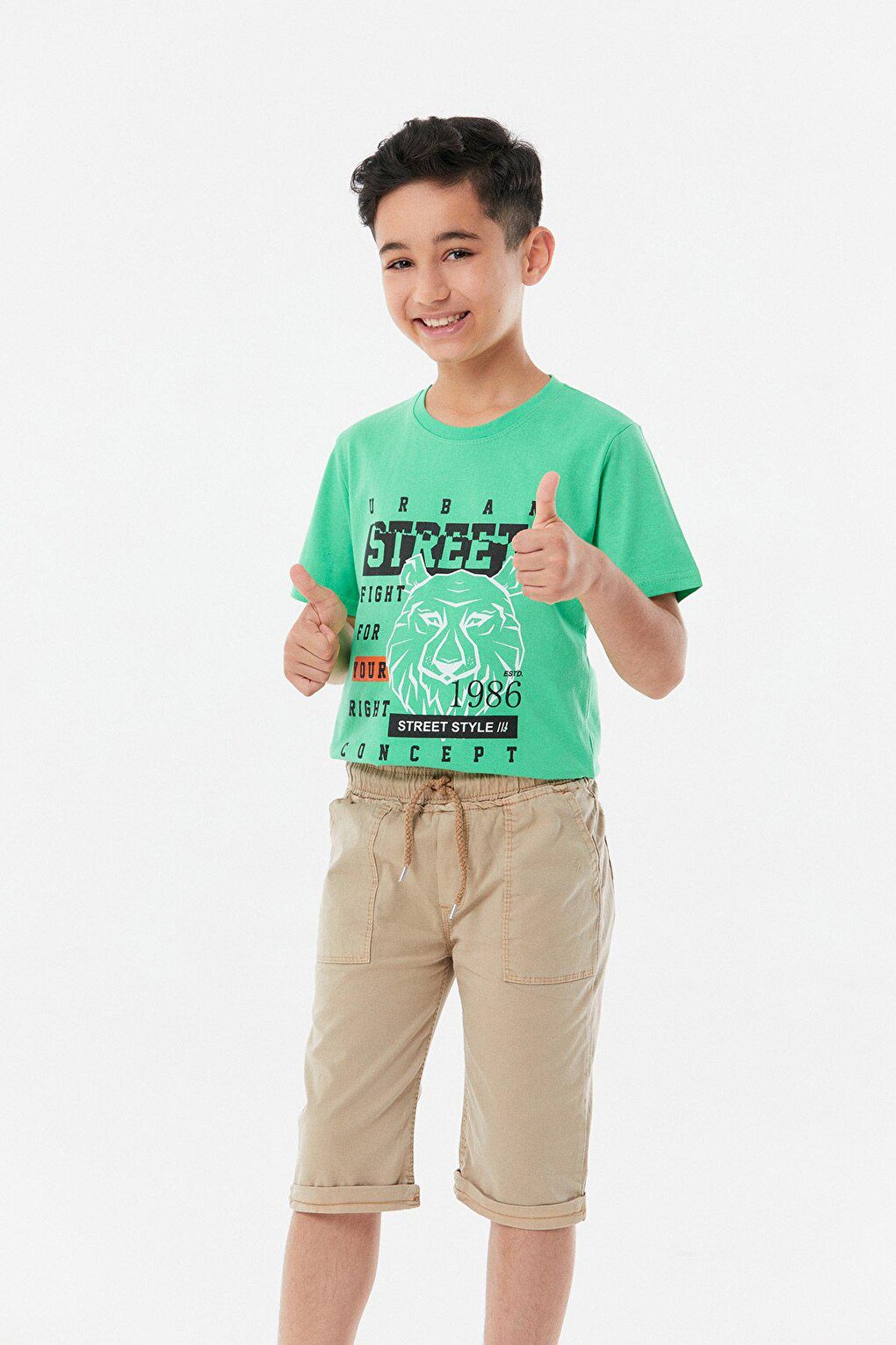 Boy's Capri with Elastic Waist